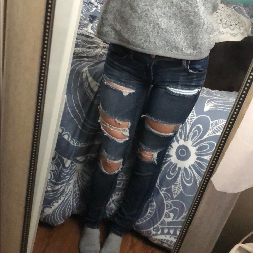 AE super low rise jeggings